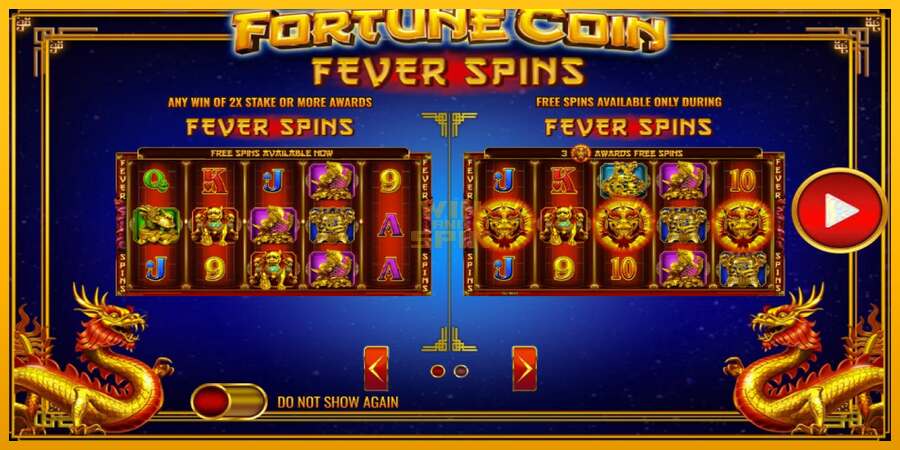 Fortune Coin Fever Spins dirua lortzeko joko-makina, irudia 3