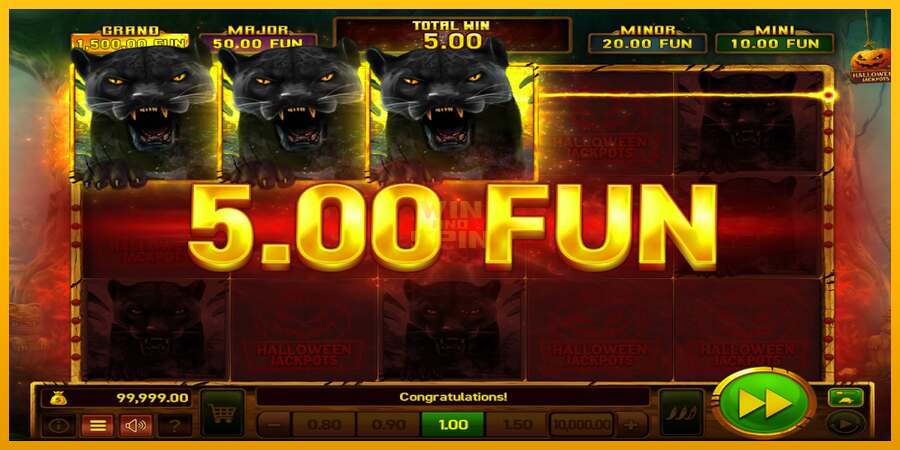 Mighty Wild: Panther Grand Gold Edition Halloween Jackpots dirua lortzeko joko-makina, irudia 4