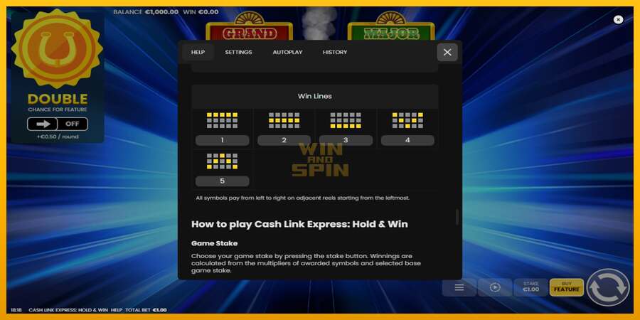 Cash Link Express: Hold & Win dirua lortzeko joko-makina, irudia 7