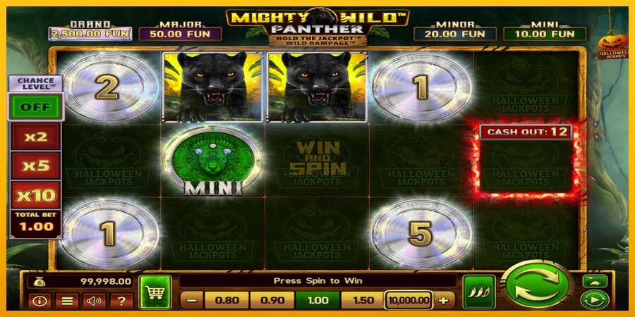 Mighty Wild: Panther Grand Platinum Edition Halloween Jackpots dirua lortzeko joko-makina, irudia 2