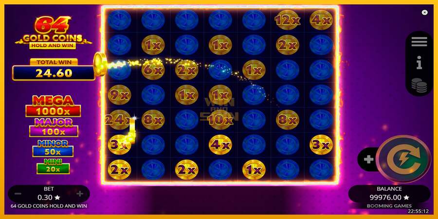 64 Gold Coins Hold and Win dirua lortzeko joko-makina, irudia 6