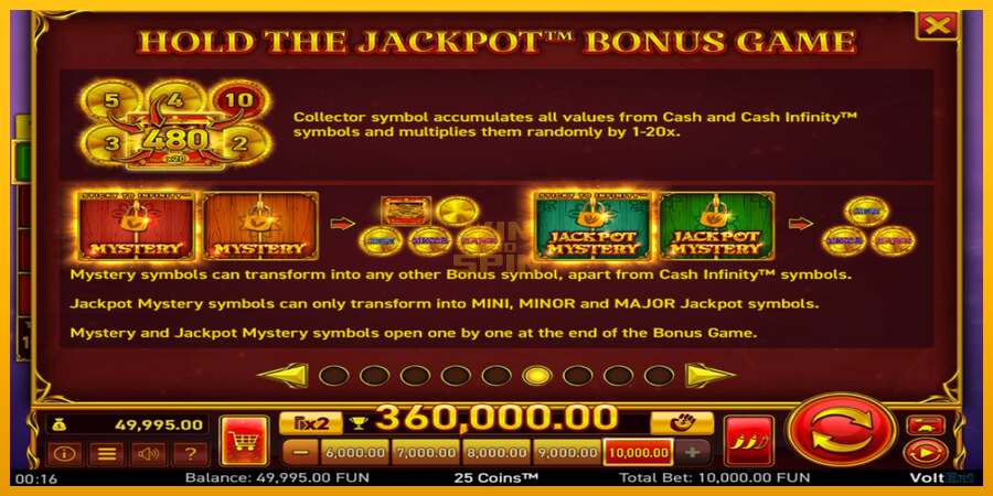 25 Coins Halloween Jackpots dirua lortzeko joko-makina, irudia 6