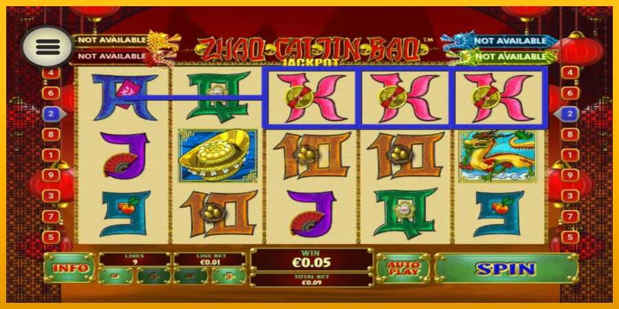 Zhao Cai Jin Bao Jackpot dirua lortzeko joko-makina, irudia 2