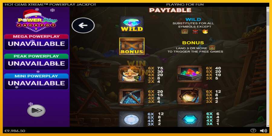 Hot Gems Xtreme PowerPlay Jackpot dirua lortzeko joko-makina, irudia 4