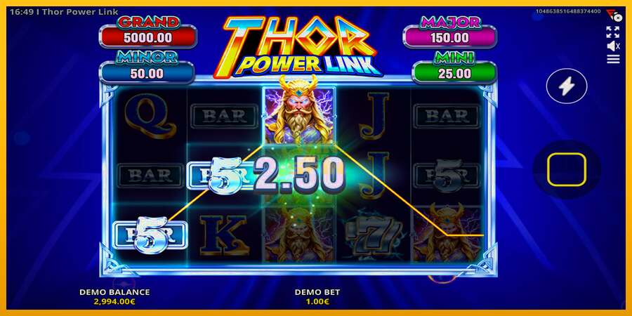 Thor Power Link dirua lortzeko joko-makina, irudia 2