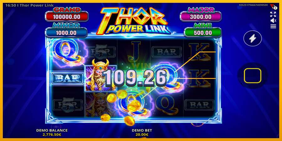 Thor Power Link dirua lortzeko joko-makina, irudia 4