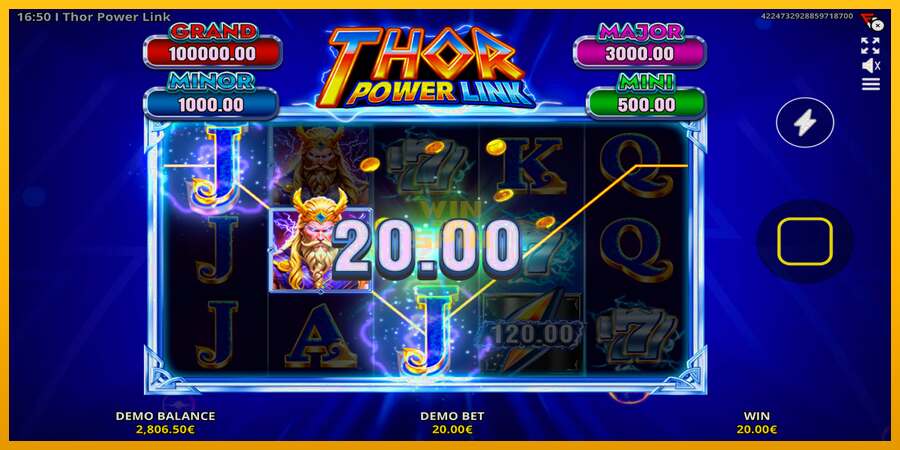 Thor Power Link dirua lortzeko joko-makina, irudia 5