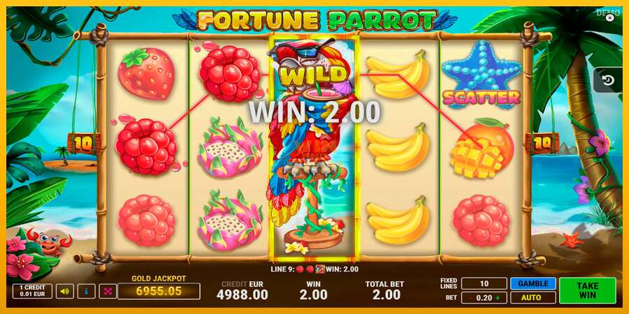 Fortune Parrot dirua lortzeko joko-makina, irudia 4