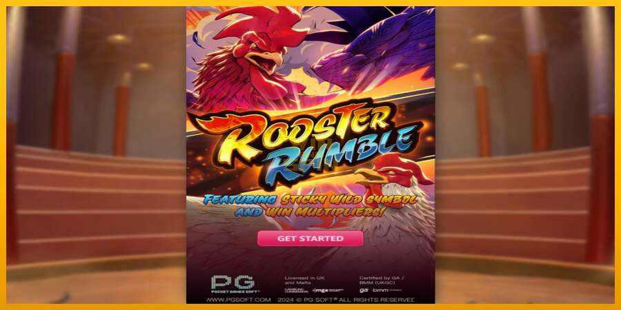 Rooster Rumble dirua lortzeko joko-makina, irudia 1