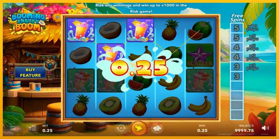 Booming Fruity Boom dirua lortzeko joko-makina, irudia 3