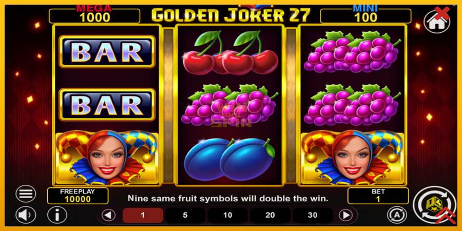 Golden Joker 27 Hold & Win dirua lortzeko joko-makina, irudia 2