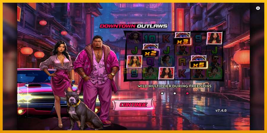 Downtown Outlaws dirua lortzeko joko-makina, irudia 1