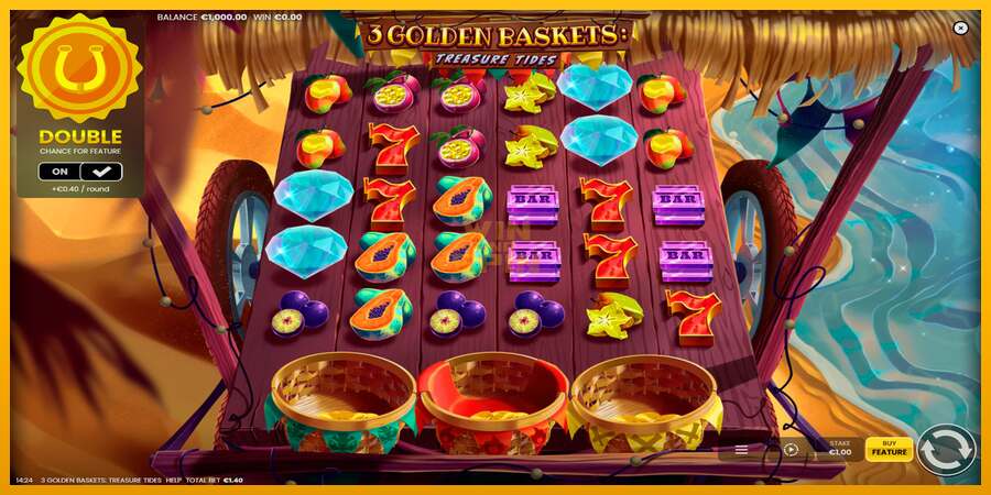 3 Golden Baskets: Treasure Tides dirua lortzeko joko-makina, irudia 1