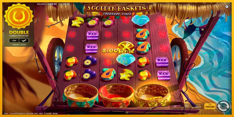 3 Golden Baskets: Treasure Tides dirua lortzeko joko-makina, irudia 2