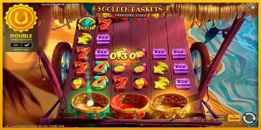 3 Golden Baskets: Treasure Tides dirua lortzeko joko-makina, irudia 3