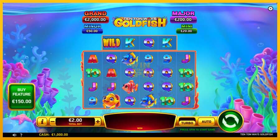 Ten Ton Ways Goldfish dirua lortzeko joko-makina, irudia 2