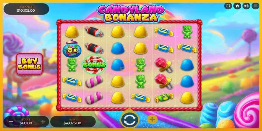 Candyland Bonanza dirua lortzeko joko-makina, irudia 1