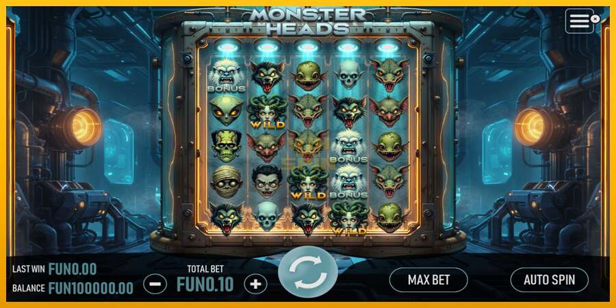 Monster Heads dirua lortzeko joko-makina, irudia 1